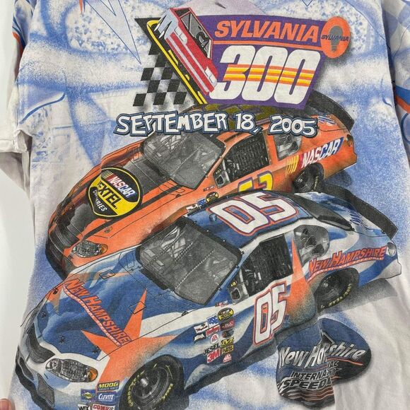 Chase Men's Y2K Magic Mile Sylvania 300 All Over Graphic T-Shirt Size M NASCAR - Picture 4 of 11